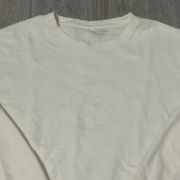Women's Athleta Sundowner Cream Sweatshirt - SMALL - Picture 2 of 5